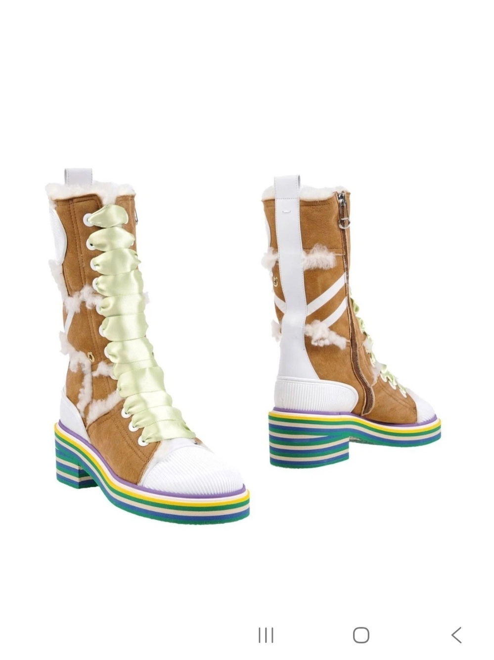 MAISON MARGIELA Ankle SHEARLING Boot $1150 SIZE US 7 NWB